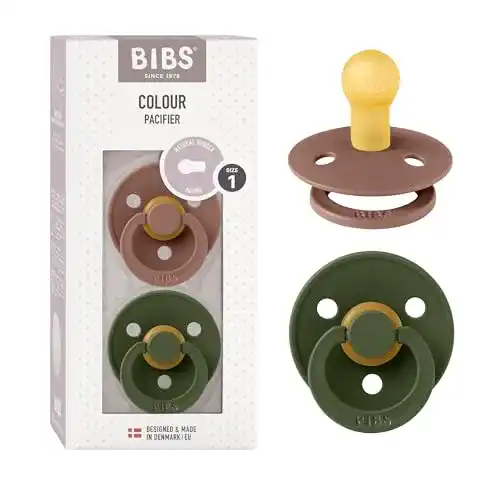 Schnuller BIBS Colour 2er-Pack, BPA-frei, Kirschform Nippel