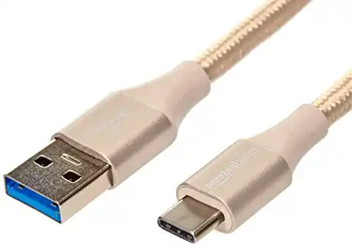USB 3.0 auf USB-C Amazon Basics, doppelte Nylon-Schirmung
