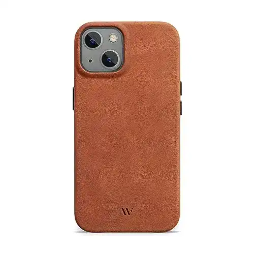 iPhone-14-Leder-Case WIIUKA Hülle für iPhone 14, Leder