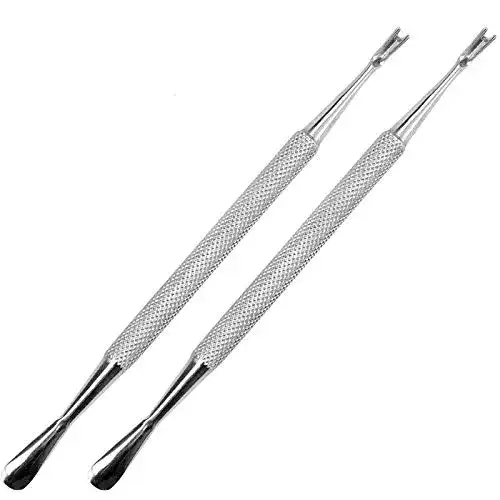 Nagelhautmesser lemgyiamz 2pcs Doppelkopf V-klinge & Pro