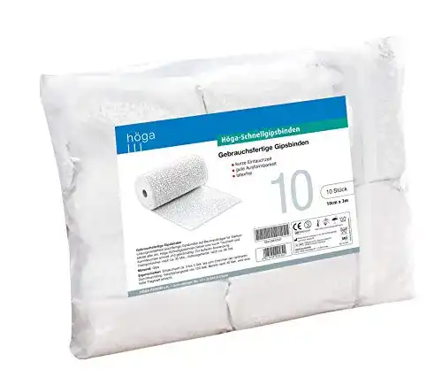 Gipsbinden Höga Schnell, gebrauchsfertige 10 cm x 3 m, á 5×2 Stück