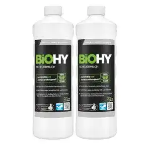 Scheuermilch BIOHY 2x1l Flasche, gründliche Reinigung