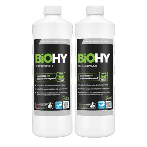 Die beste Scheuermilch BIOHY 2x1l Flasche, gründliche Reinigung 2026 Test Bestseller Scheuermilch BIOHY 2x1l Flasche, gründliche Reinigung