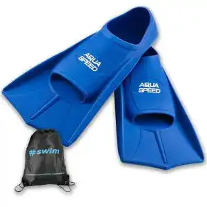 Kurzflossen Aqua Speed Trainingsflossen + Ultrapower Rucksack