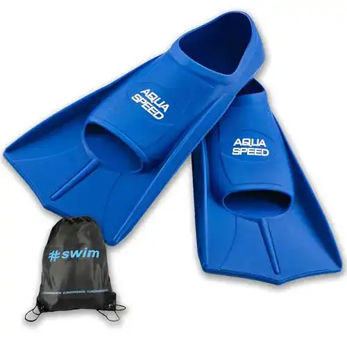 Kurzflossen Aqua Speed Trainingsflossen + Ultrapower Rucksack