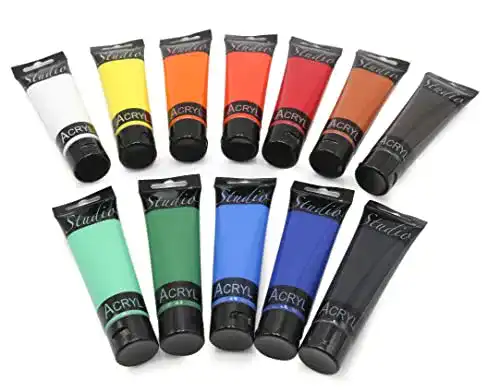 Acrylfarben Magi Studio-Acryl Farbset 12 x 100 ml Tube