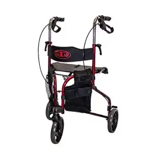 Rollator-3-Räder Antar 3 Rad Rollator mit Rückengurt und Tasche