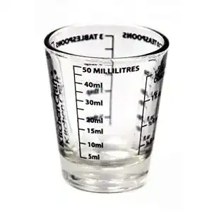 Bechergläser Kitchen Craft Messbecher, 50 ml Glas Mini