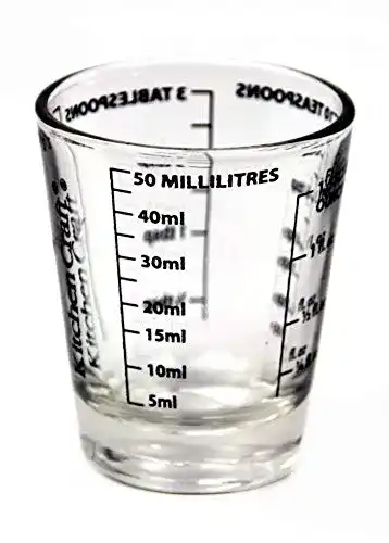 Bechergläser Kitchen Craft Messbecher, 50 ml Glas Mini
