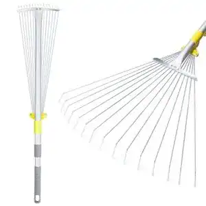 Laubbesen Jardineer Verstellbesen, Teleskopstiel, 15 Zinken