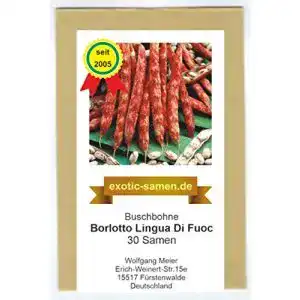 Buschbohnen-Samen exotic-samen Borlotto Lingua Di Fuoc