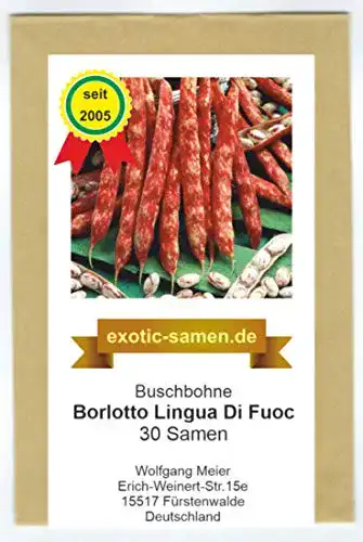 Buschbohnen-Samen exotic-samen Borlotto Lingua Di Fuoc