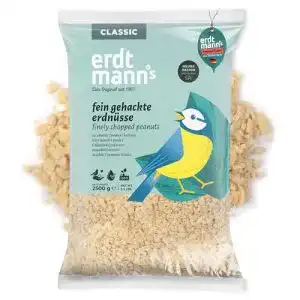 Erdtmann-Vogelfutter Erdtmanns Fein gehackte Erdnüsse, 2.5 kg