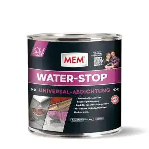Flüssigfolie MEM Water Stop, dichtet sofort, Grau, 1kg