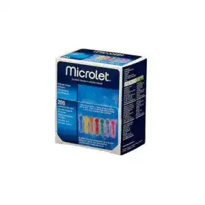 Lanzetten Bayer Microlet 200 Lancetas Color