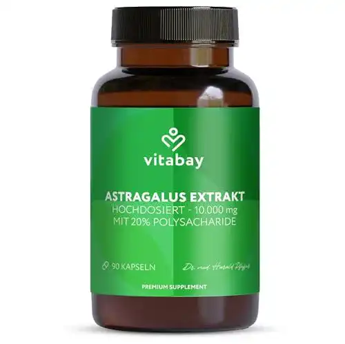 Die beste Astragalus-Kapseln vitabay Astragalus Extrakt, 90 vegane Kapseln 2026 Test Bestseller Astragalus-Kapseln vitabay Astragalus Extrakt, 90 vegane Kapseln