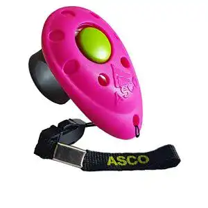 Clicker ASCO Premium, Hundetraining Klicker pink AC08F