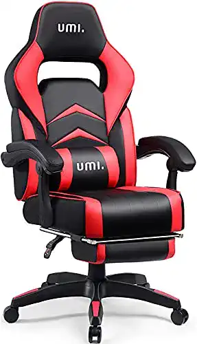Chefsessel Umi Amazon Brand, Gaming Stuhl, mit Fußstütze
