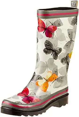 Beck-Gummistiefel Beck Damen Schmetterlinge, Mehrfarbig
