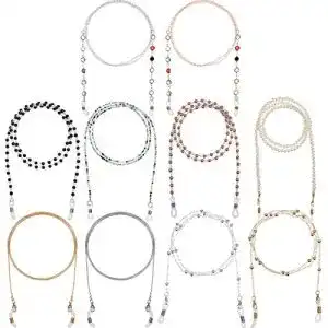 Brillenkette Frienda 10 Stück n Perlen Brillenband Inhaber Gläser