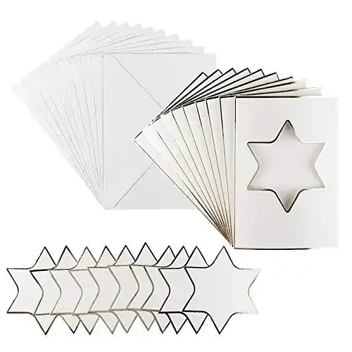 Passepartout-Karten Ideen mit Herz Grußkarten-Set, 10 x