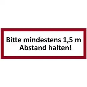 Abstand-halten-Aufkleber mediLabel 10 Aufkleber