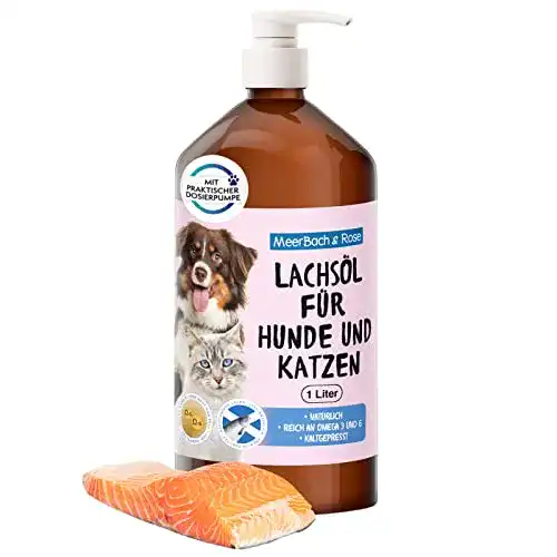 Die beste Lachsöl Katze MeerBach & Rose 1 Liter Lachsöl für Tiere 2026 Test Bestseller Lachsöl Katze MeerBach & Rose 1 Liter Lachsöl für Tiere