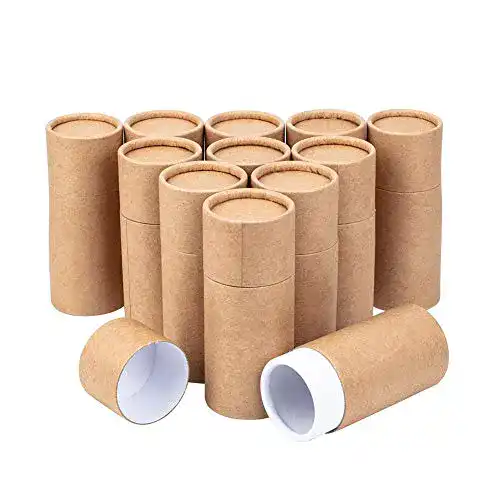 Papprolle BENECREAT 12PCS 50ml Burlywood Kraft Pappröhrchen