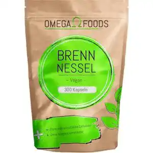 Brennnesselwurzel OMEGA FOODS Brennnessel Kapseln 300 Kaps.