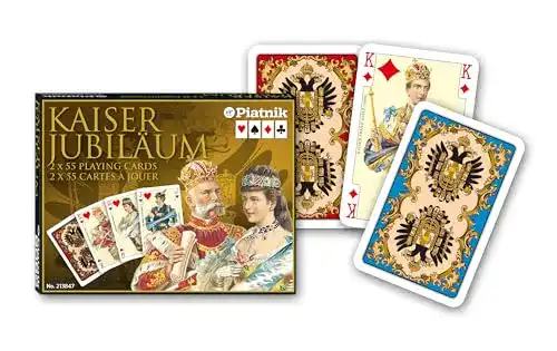 Rommé-Karten Piatnik 213847 Kaiser Jubiläum Bridge WK