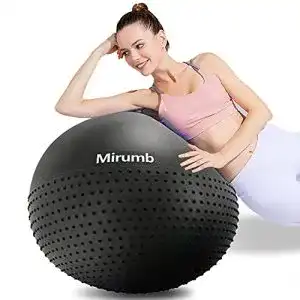 Gymnastikball 65 cm Mirumb Gymnastikball, Anti Burst