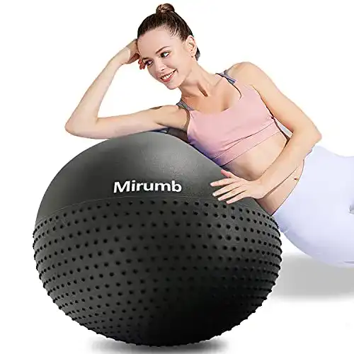 Gymnastikball 65 cm Mirumb Gymnastikball, Anti Burst