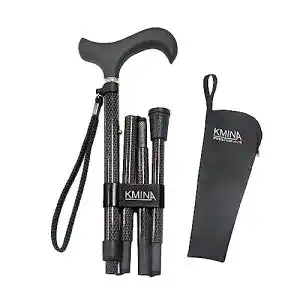 Gehstock KMINA PRO – faltbar höhenverstellbar, carbon fiber