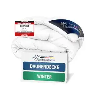 Daunendecke 200 x 200 DormiGood 100% Daunen Winter