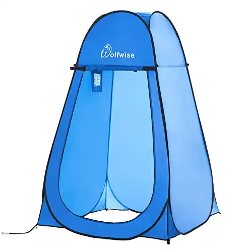 Duschzelt Wolfwise Pop up Toilettenzelt Umkleidezelt, Camping