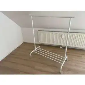 Kleiderständer Ikea RIGGA Garderobenständer, weiß, Metall