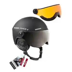 Black-Crevice-Skihelm Black Crevice Skihelm mit Visier