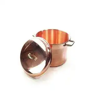 Kupfertopf Copper Garden mit Deckel + Griffen aus Messing 8 L