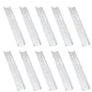 Hutschiene Mirrwin Rail DIN Aluminium Fendu, 200 mm