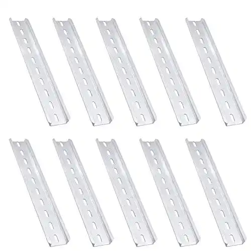 Hutschiene Mirrwin Rail DIN Aluminium Fendu, 200 mm