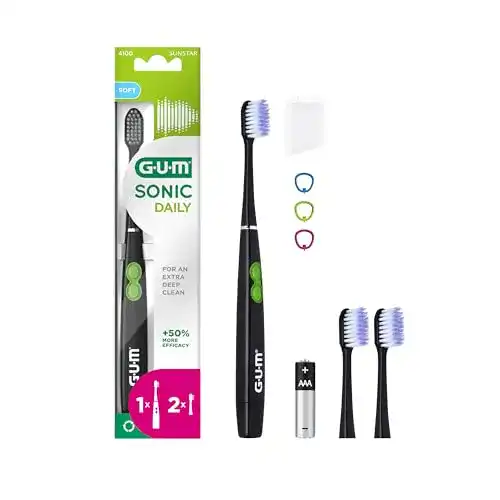 Zahnbürste mit Batterie GUM SONIC DAILY batteriebetrieben