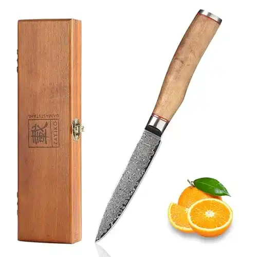 Zayiko-Damastmesser zayiko Kurumi Allzweckmesser 12,50 cm