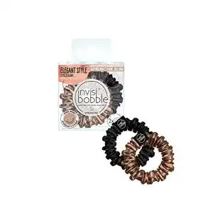 Scrunchie Invisibobble Sprunchie Slim Schwarz Gold, 2x Stoff
