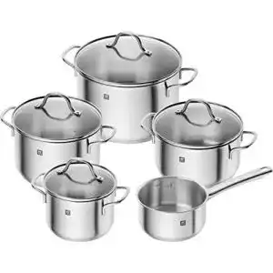 Zwilling-Topfset Zwilling Flow Kochtopf-Set, 5-teilig, 4 Deckel