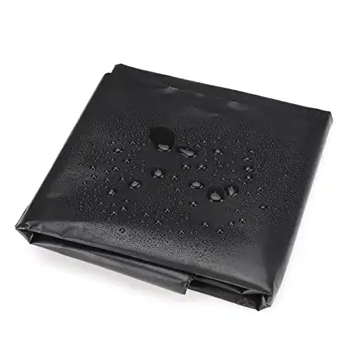Teichfolie Blanketswarm aus Gummi, 150 cm x 200 cm, schwarz
