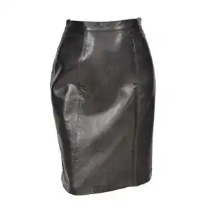 Lederrock House of Leather Damen Echtes Leder Knielänge 22inch