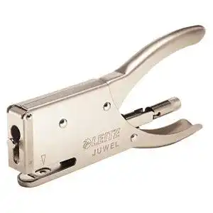 Heftzange Leitz Juwel, für 12 Blatt, Ergonomisches Design, Metall