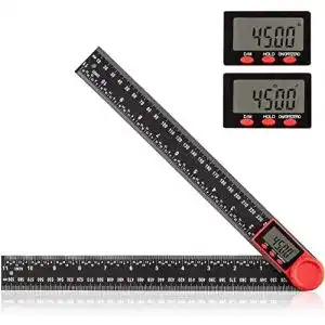 Winkelmesser Aweohtle 2 in 1 Digitales 360° Multi Winkel Lineal