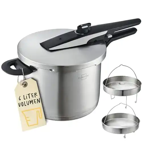 Schnellkochtopf 6 Liter SILBERTHAL Schnellkochtopf Induktion