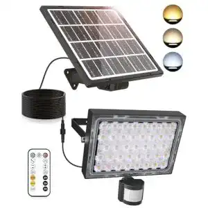Solarleuchte mit Bewegungsmelder CLY Solarlampe 60 LED